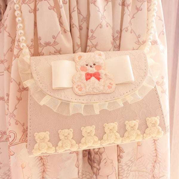 Baby Lamb Clutch - coin purse, fuzzy sheep, handbag, handbags, lamb Kawaii Babe