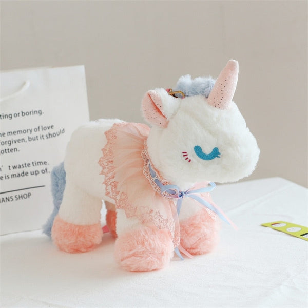 Ballerina Unicorn Plush Handbag - magical unicorn, magical unicorns, plush purse, unicorn, unicorn purse Kawaii Babe