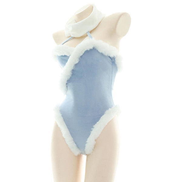 Blue Fur Lined Onesie - adult onesie, bodysuit, bodysuits, christmas, christmas holiday