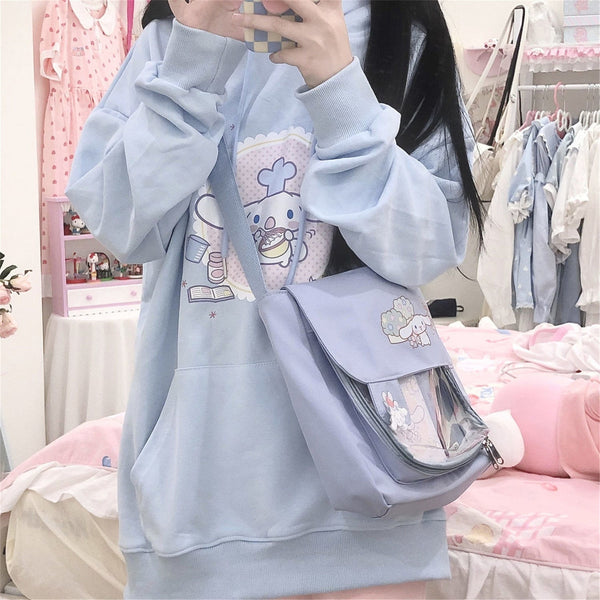 Cinnamoroll Cake Hoodie - bakery, baking, cinnamoroll, fairy kei, hoodie