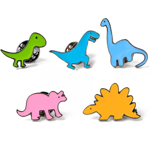 Dinosaur enamel pins - brooch - brooches - dinosaur enamel pins - dinosaurs