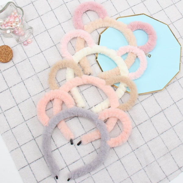 Fuzzy Ear Headbands - hair accessory