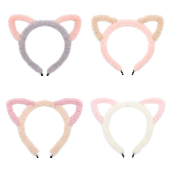 Fuzzy Ear Headbands - hair accessory