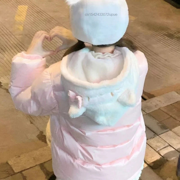 Fuzzy kitty bomber jacket - bomber - coat - jacket - coats - hello kitty