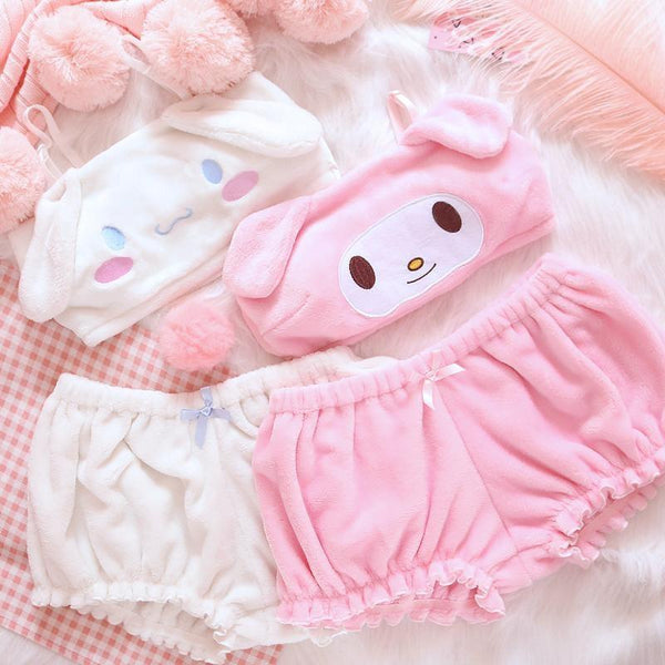 Fuzzy Melody Lingerie Set - underwear