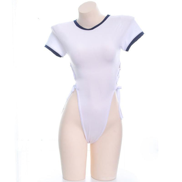 High slit bodysuit - adult onesie - onesies - body suit - suits - bodysuit