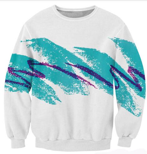 unique vintage 90s retro print crewneck sweater long sleeve sweatshirt abstract artwork paper cup style k-pop japan harajuku fashion by kawaii babe