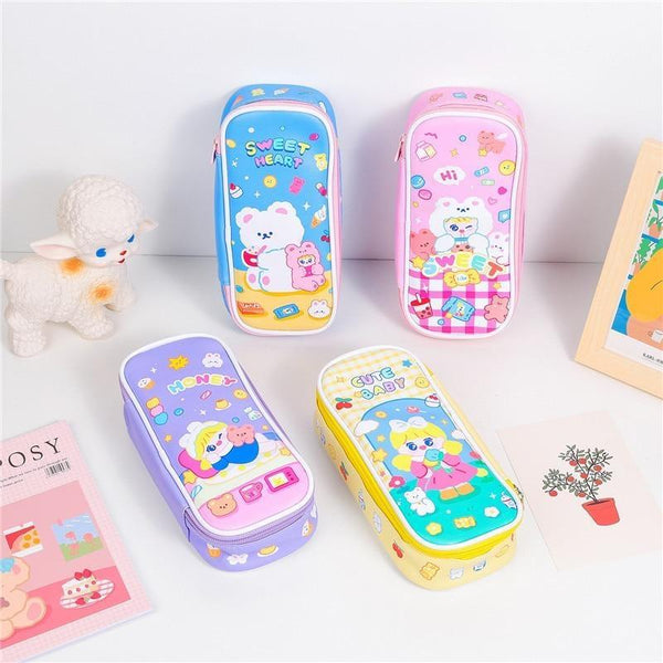 Kawaii Candy Stationary Case - bags, carrots, cases, cosmetic bag, fairy kei