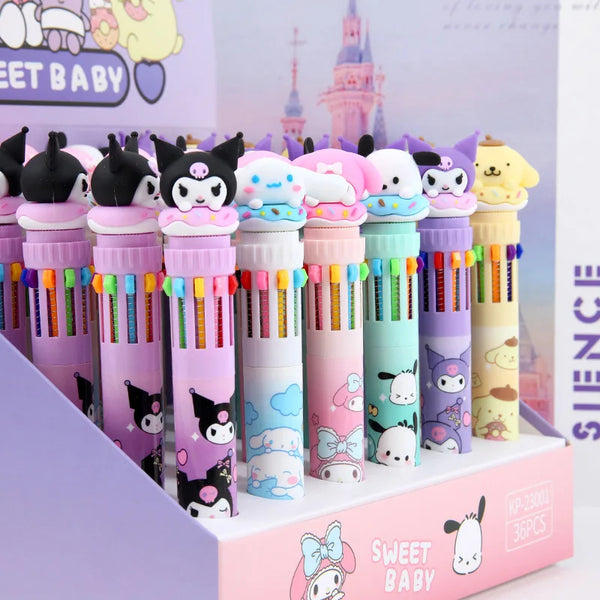 Kawaii character pens - cinnamoroll - kuromi - my melody - pens - sanrio
