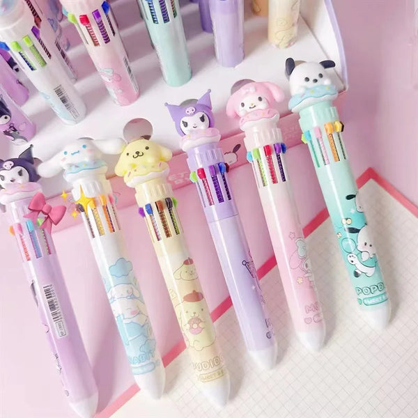 Kawaii character pens - cinnamoroll - kuromi - my melody - pens - sanrio