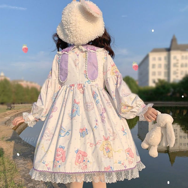 Kitsch Bunny Lolita Dress - dress