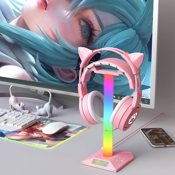 Led headset stand & display - display - egirl - egirls - gamer - girl