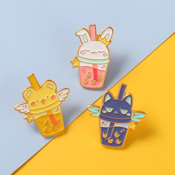 Magical animal boba enamel pins - brooch - brooches - card captor sakura -
