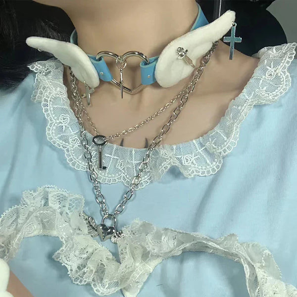 Menhera lovecore choker - choker - chokers - collar - collars - goth