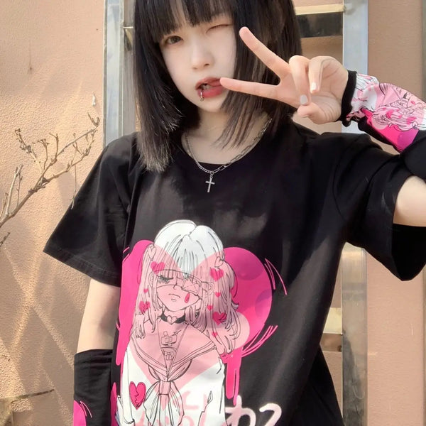 Menhera valentina crewneck - anime - eyes - face - girl - girls