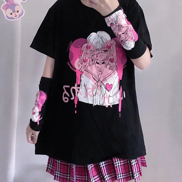 Menhera valentina crewneck - anime - eyes - face - girl - girls