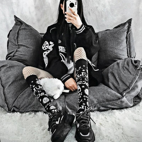 Oujia Stockings - dark, goth, goth socks, gothic, occult