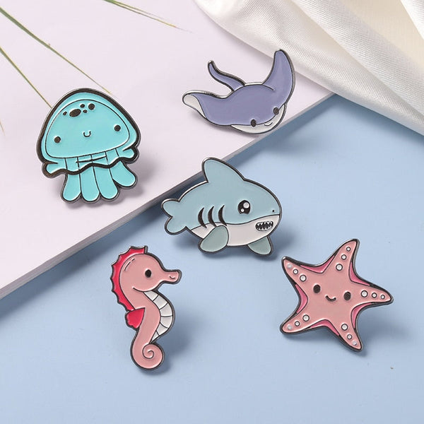 Tiny Sea Animal Pins