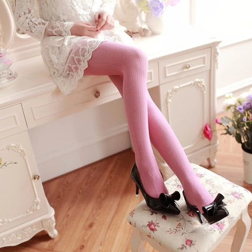 elegant lace tights lolita pantyhose nylons lacy elegance royal regal victorian era by kawaii babe