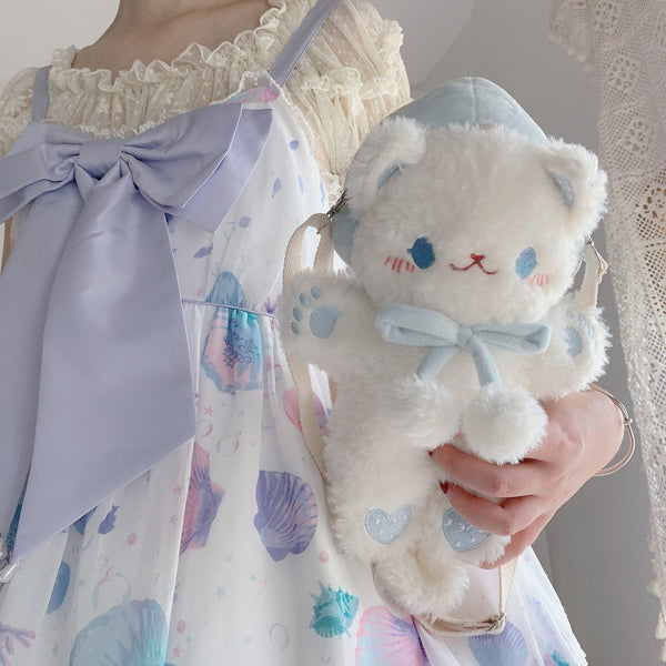 Purring Kitten Purse - Backpack, book bag, cat, cat purse