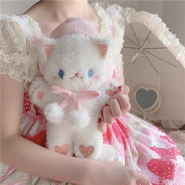 Purring Kitten Purse - Backpack, book bag, cat, cat purse