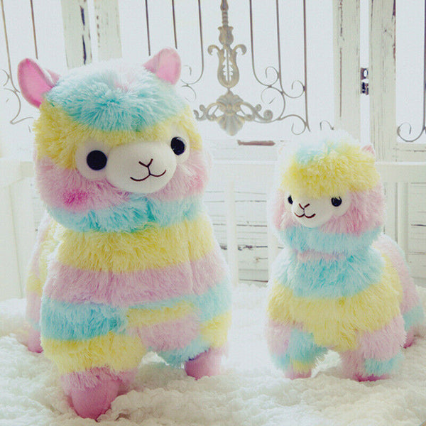 Rainbow Alpaca Plush