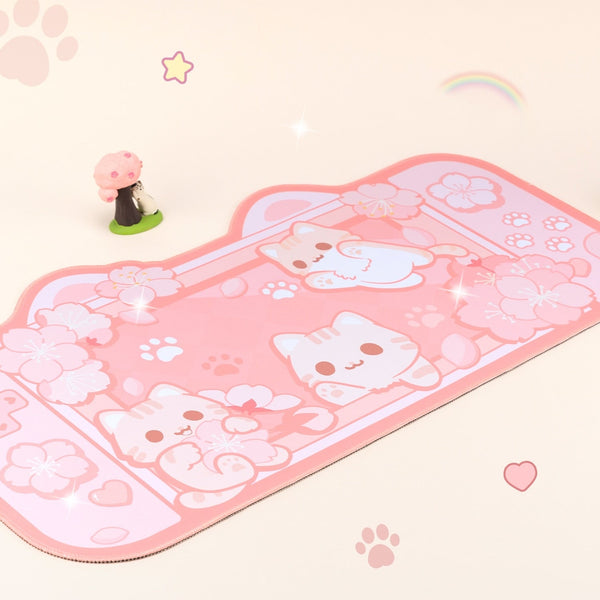 Sakura neko gaming mousepad - egirl - gamer - girls - gaming - mouse pad