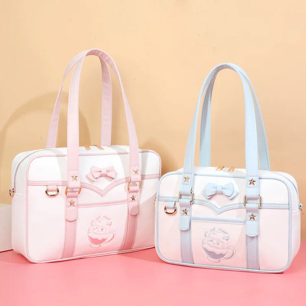 Pastel Sheep Teacup Messenger Bag