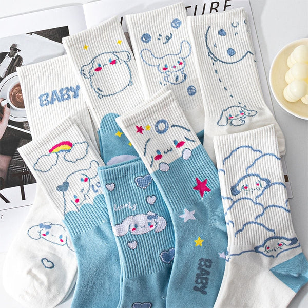 Sweet puppy sock sets - cinnamoroll - puppy dog - sanrio - sockies