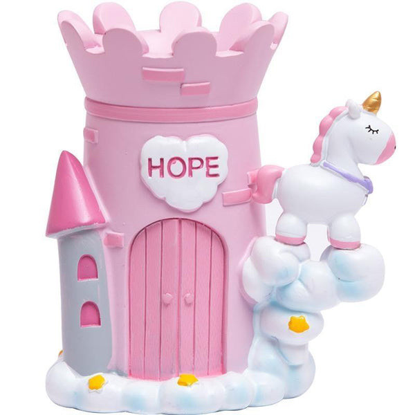Kawaii Unicorn Castle Pen Holder Pencil Box Storage Desk Organizer Fairy Kei 