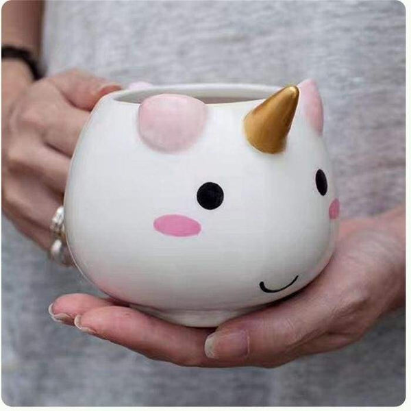 Unicorn ceramic mug - big unicorn - coffee cup - cups - drinking glass