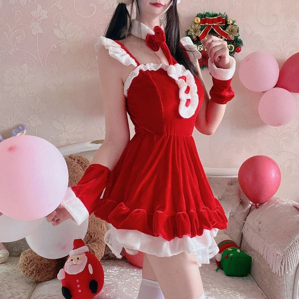 Winter Bunny Cosplay - bunny dress, dresses, girls, rabbit, rabbits